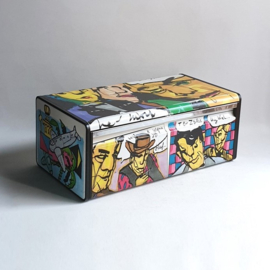 brood, herman broodtrommel blik tin bread box brabantia 1990s