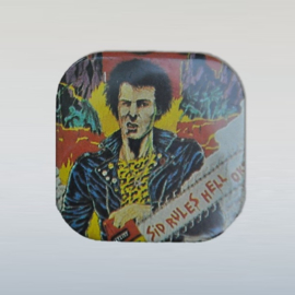 vicious, sid punk button pin 1970s / 1980s