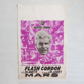 flash gordon's trip to mars SF film movie poster belgium 1950s