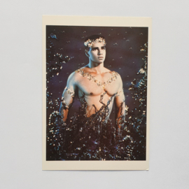 pierre et gilles "karim et les fonds marins" ansichtkaart art postcard 1988