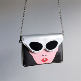 tas handtas bag "lady with sunglasses"