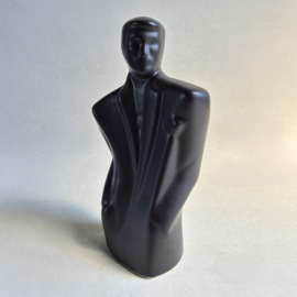 beeld figurine lindsey b. style gentleman buste black 1980s