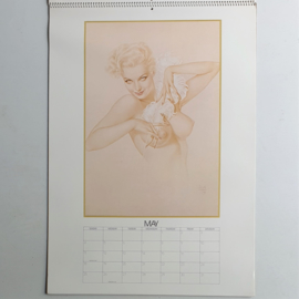 vargas pin-up kalender calendar complete big size 1980