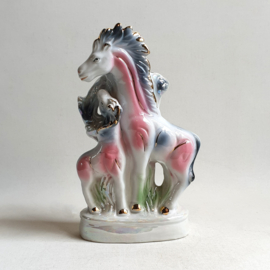 vaas / beeld met paarden Jeff Koons Versace style horses shaped vase 1980s / 1990s