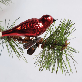 kerstversiering glas vogel bird christmas ornament 1930s - 1960s