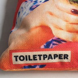 toiletpaper kussen art "tongue in ashtray" cushion