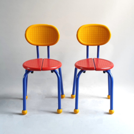 kinderstoelen set pair of children's chairs ikea puzzle k. & m. hagberg 1992