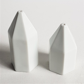 peper en zoutstel grafisch modern salt & pepper jars 1980s