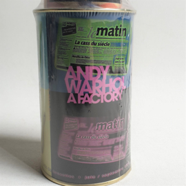 warhol, andy blik met krant "le matin" newspaper in tin box 1999 nr.3