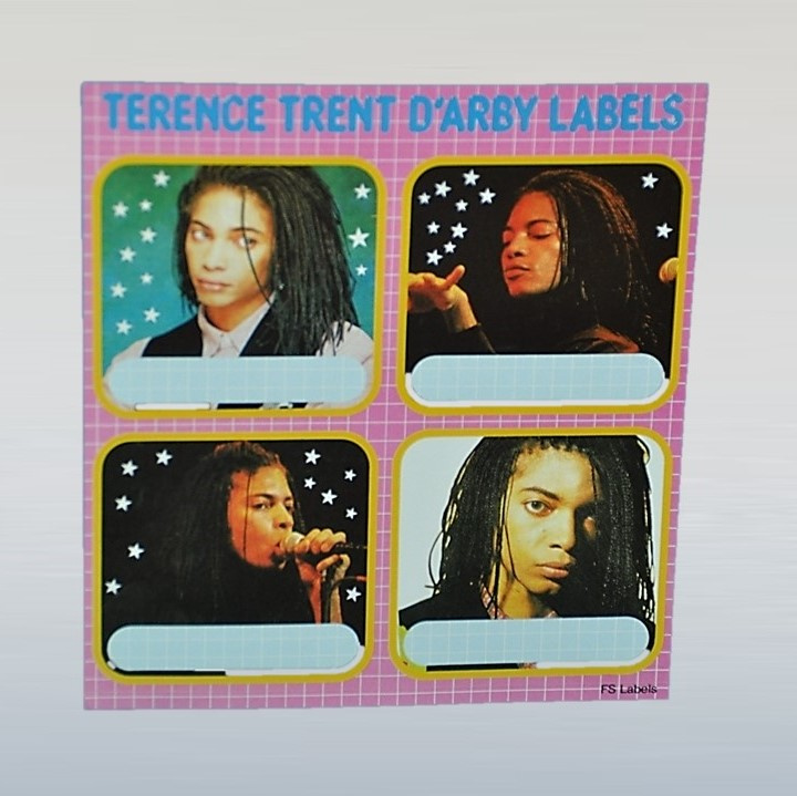 terence trent d'arby stickers school labels 1980s