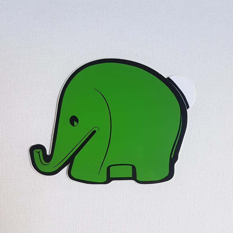 olifant elephant sticker luigi colani 1970s / 1980s