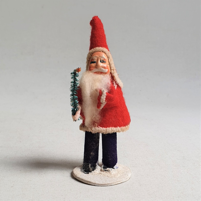 kerstman kleine maat santa christmas doll small size 1950s