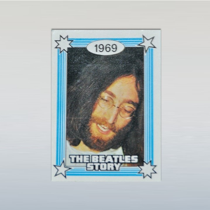 beatles, the kauwgum plaatje john lennon monty gum card 1970s