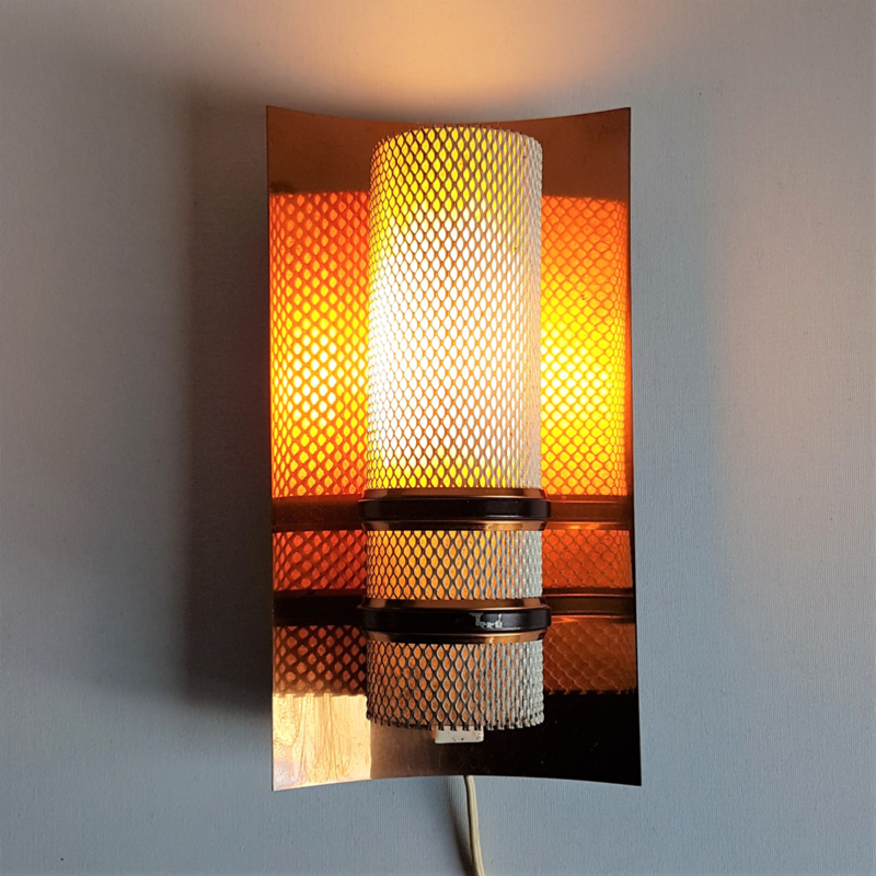 wandlamp wall lamp pilastro koper 1960s NEW STOCK vintagexplosion