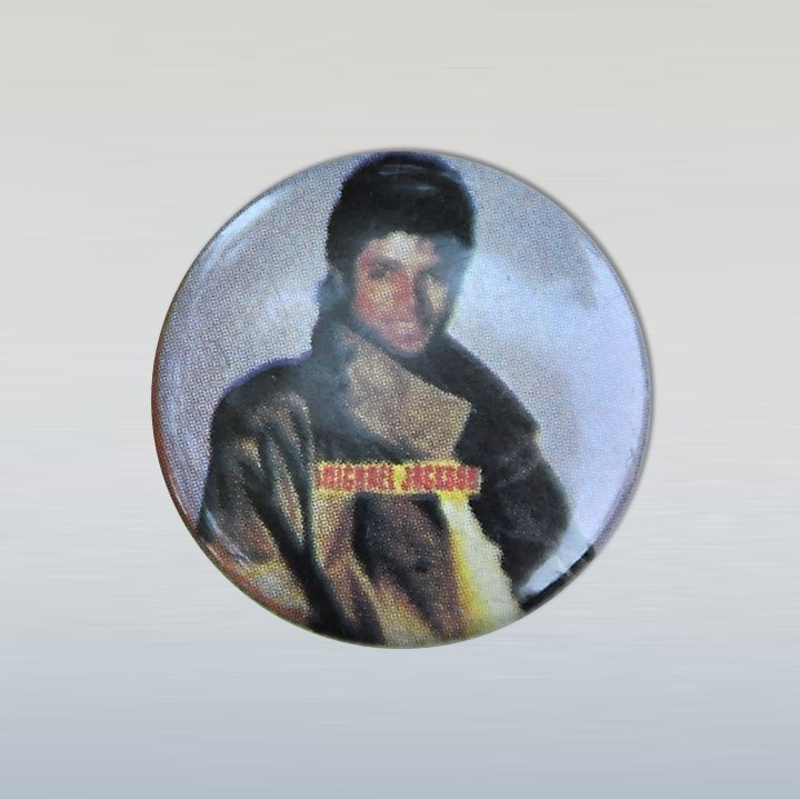 jackson, michael button pin 1980s