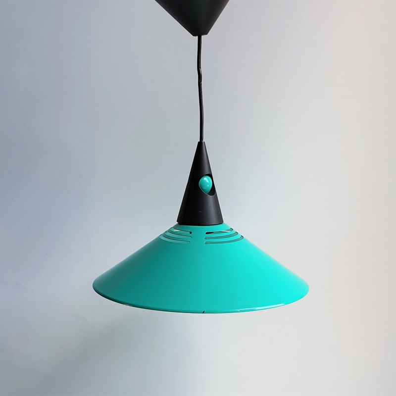 hanglamp hanging lamp turquoise brilliant 1980s