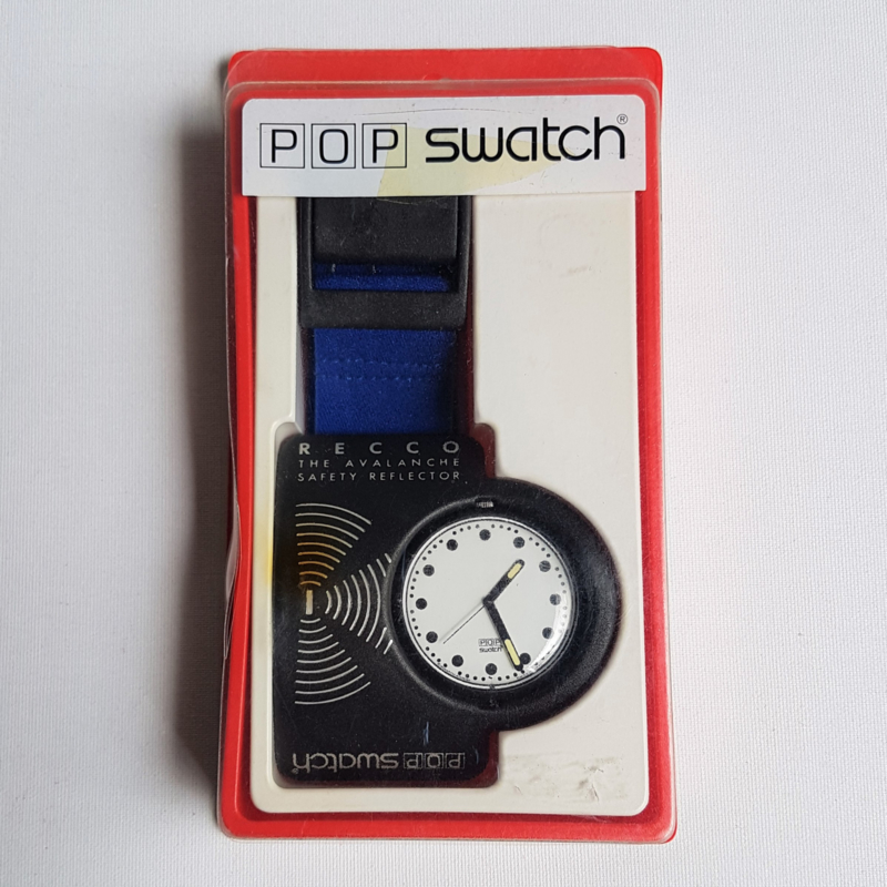 swatch horloge pop BS001 recco blue ribbon 1987 NEW