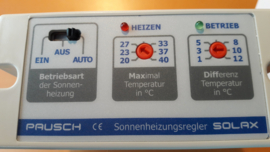 Automatische solar solax pausch REGELING inclusief dakvoeler en badvoeler solax