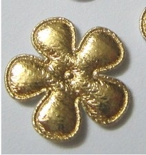 25mm bloem goud