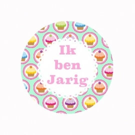 FB427 IK ben jarig cake mint