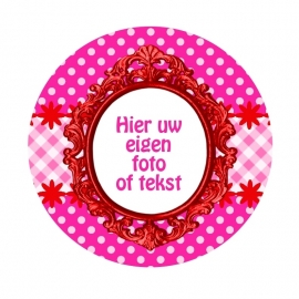 foto/tekstframe Fuchsia/rood