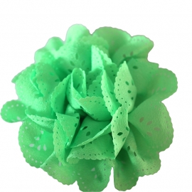 Bloem met gaatjes neon groen (8cm)