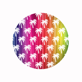 (FB631) palmbomen regenboog