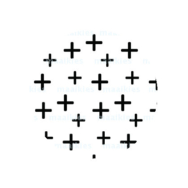 (FB577) kruisjes zwart