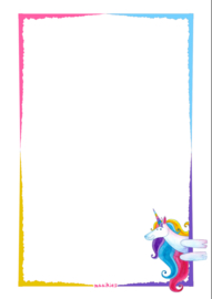 Ansichtkaart verjaardag unicorn