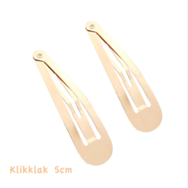 Klikklak knip 5cm goud