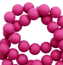 Acryl kralen 8mm fuchsia pink 50 stuks