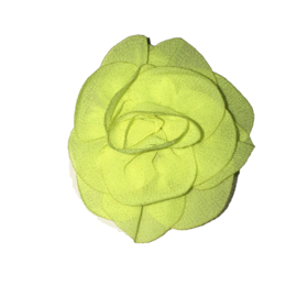 Mooie roos bloem neon geel 6cm
