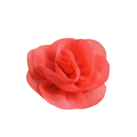 Mooie roos bloem neon roze 6cm