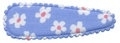 Kniphoesje blauw bloem wit/coral(5cm)