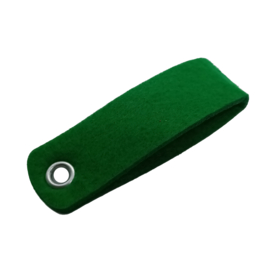 sleutelhanger vilt  dub. rechthoek  afgerond  emerald(25)