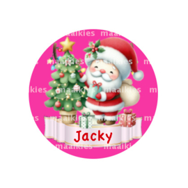 Naambutton kerstman