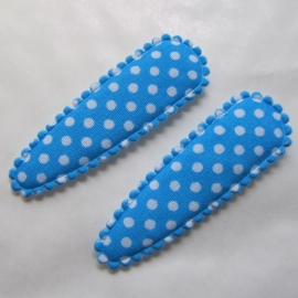 Blauw polkadot hoesjes (5cm)