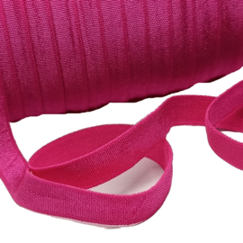 Haarband elastiek fuchsia roze 10mm