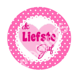 BSO5 de liefste juf roze