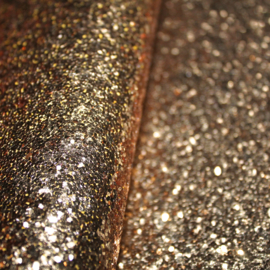 lapje grove glitter imitatie leer goud