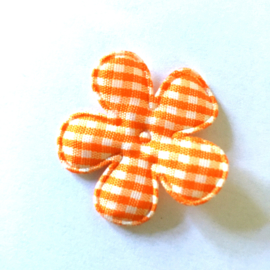 35mm  oranje ruit bloem
