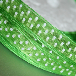 appel /lime groen organza lint