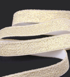 haarband elastiek goud glitter 10mm