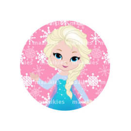 (FB939) Elsa roze sneeuw