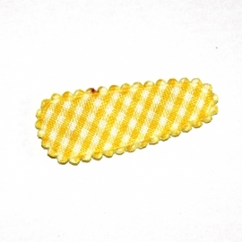 1 kniphoesje geel geruit (3,5cm)