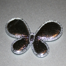 Zilveren vlinders 1 stuks