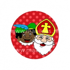 (FB100)  Sint en piet  rood