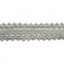 haarband elastiek kant grijs 18mm