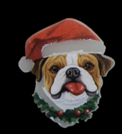 glow in the dark flatback kerst hond