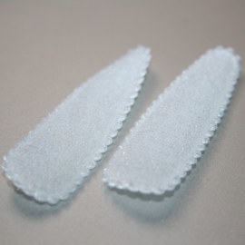 kniphoesje  fluweel wit (5cm)